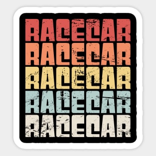 Vintage RACECAR Car Racing Gift Sticker